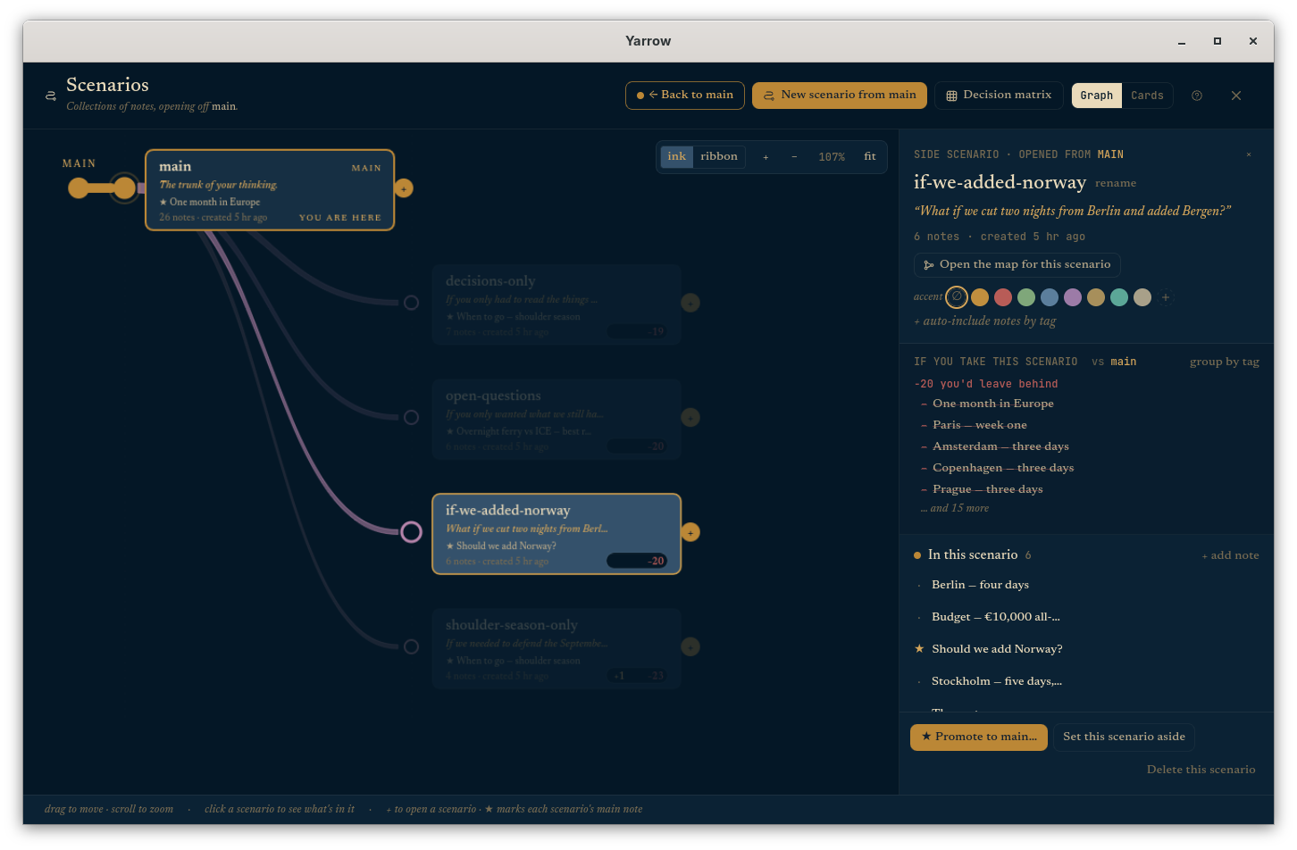 The same view in the dark theme.